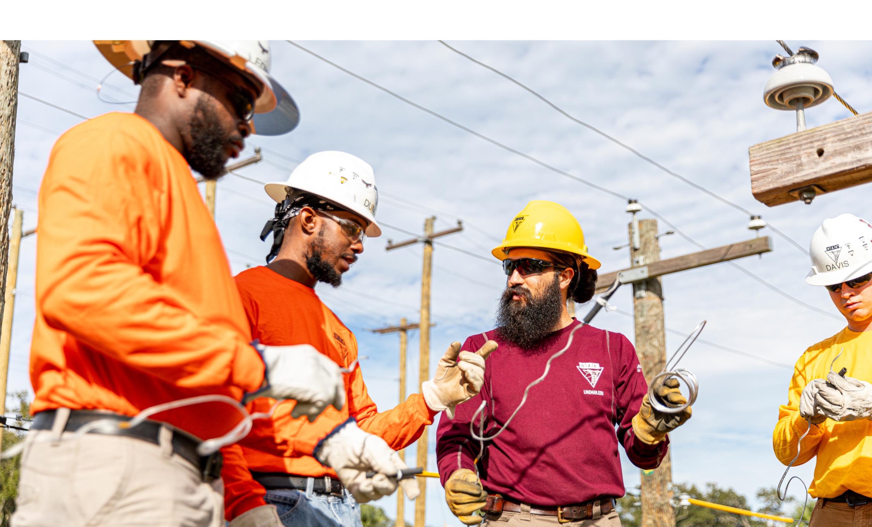 NLC instructor teaching students in training yard