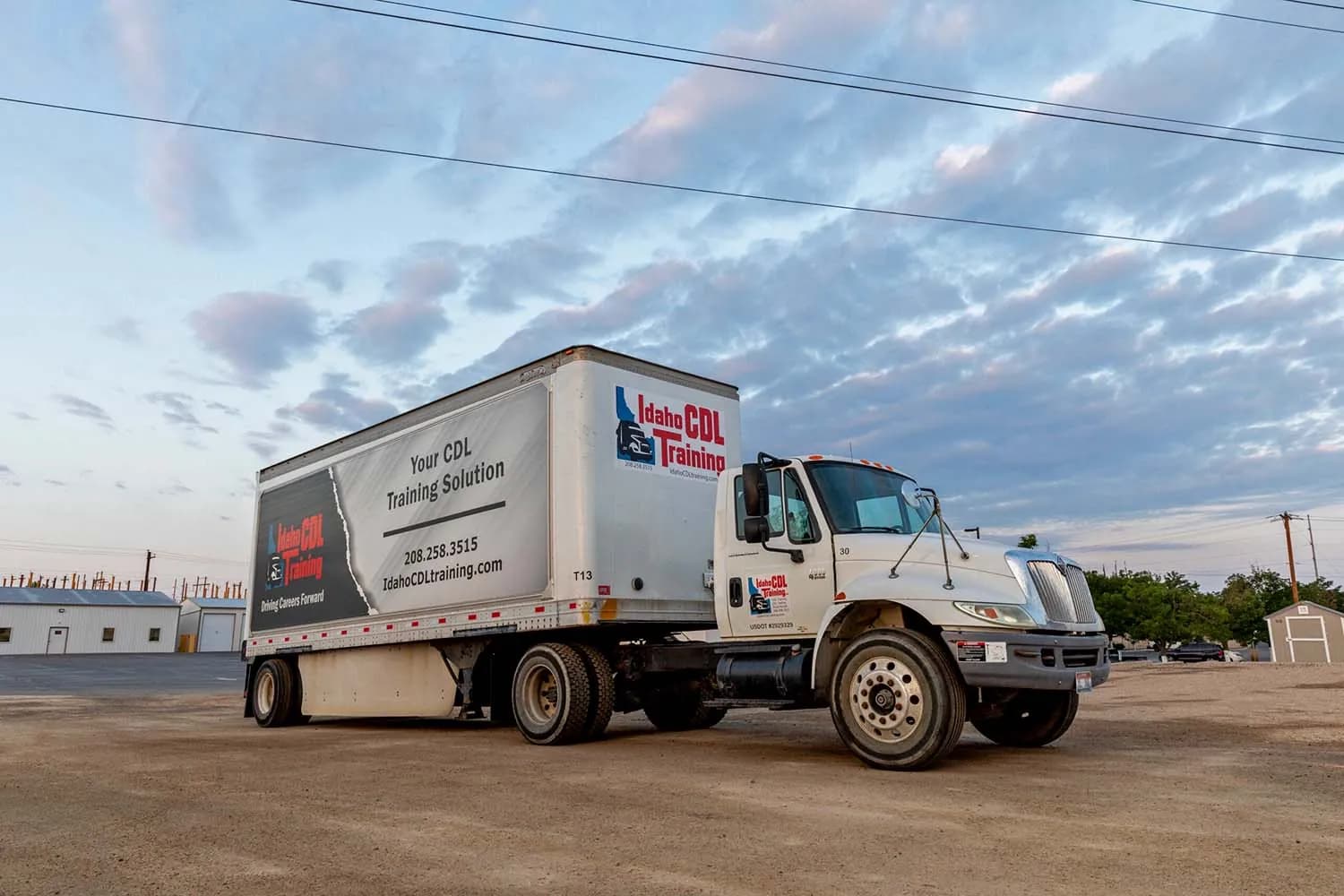 CDL truck driving in Idaho.