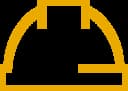 yellow hard hat icon